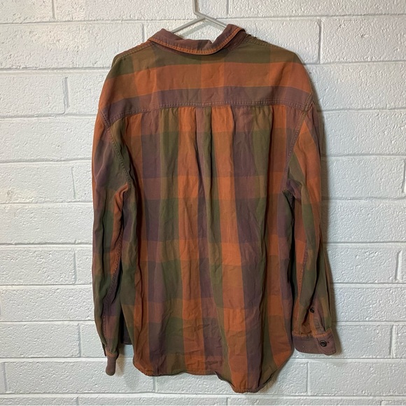 Vintage Magellan Sportswear 100% Cotton Plaid Button Up Shirt Flannel Style Fall - Picture 2 of 11